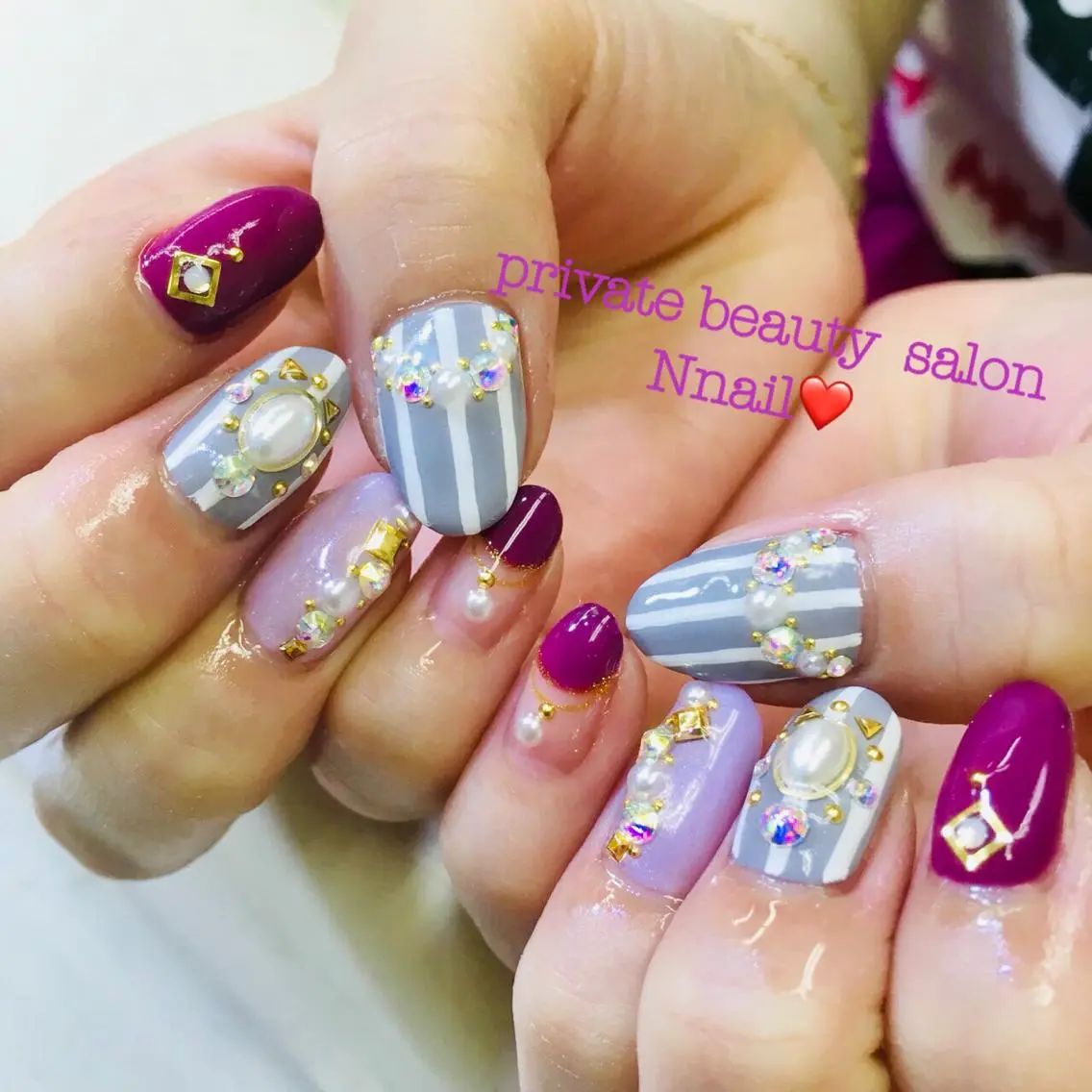 ネイル アートネイル 持ち込み 🌿Nnail🌿 プライベートサロンのネイルデザイン