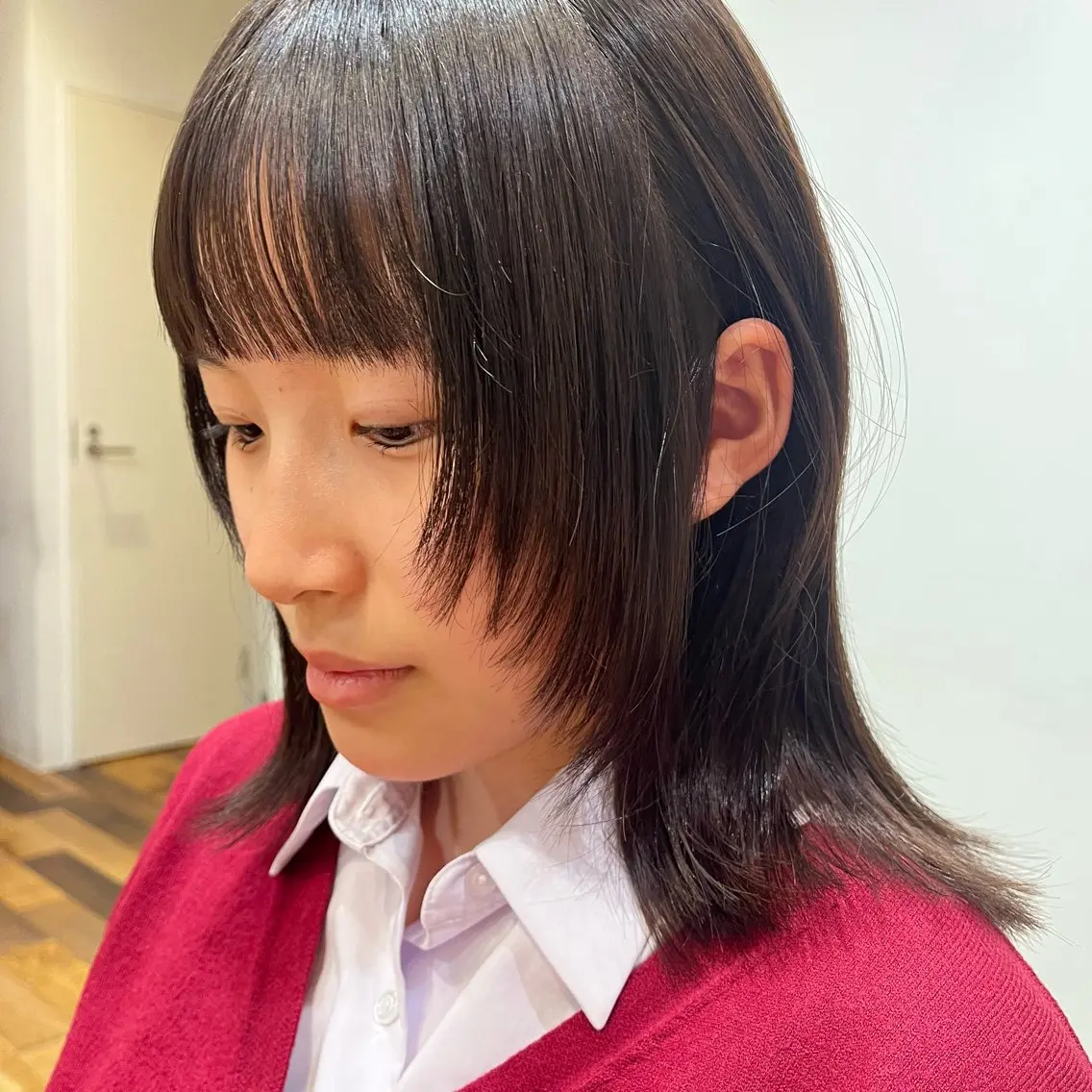 ミディアム レイヤーカット ウルフカット リナ✮レイヤーカット モデル様✮募集中のヘアスタイル