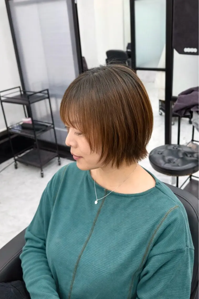 ショート カット トリートメント miku 🍑髪質改善サロンのヘアスタイル