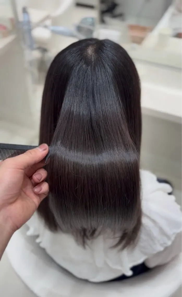 セミロング カラー ブラウンカラー トリートメント ヘアカラー COA PLUS 千葉/はやのヘアスタイル
