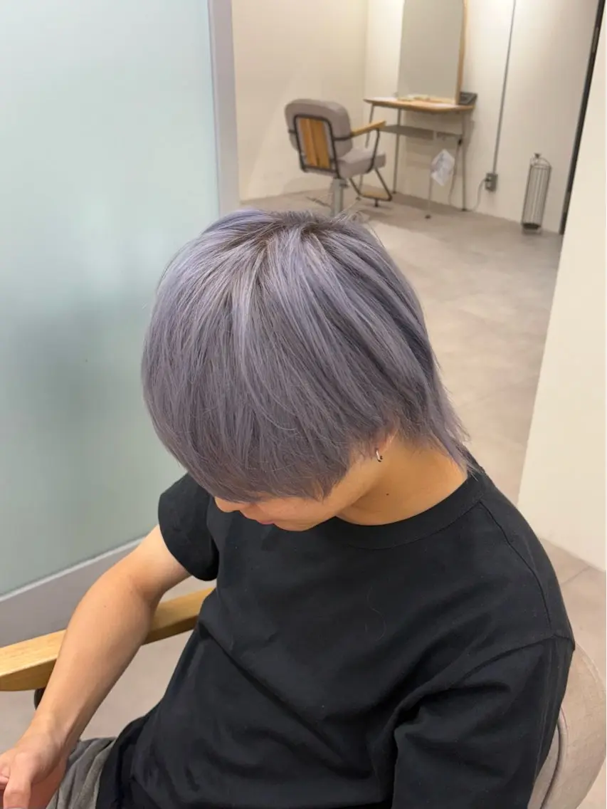 カラー メンズ ヘアカラー トリートメント 咲羽/ カラーモデル🌀のヘアスタイル