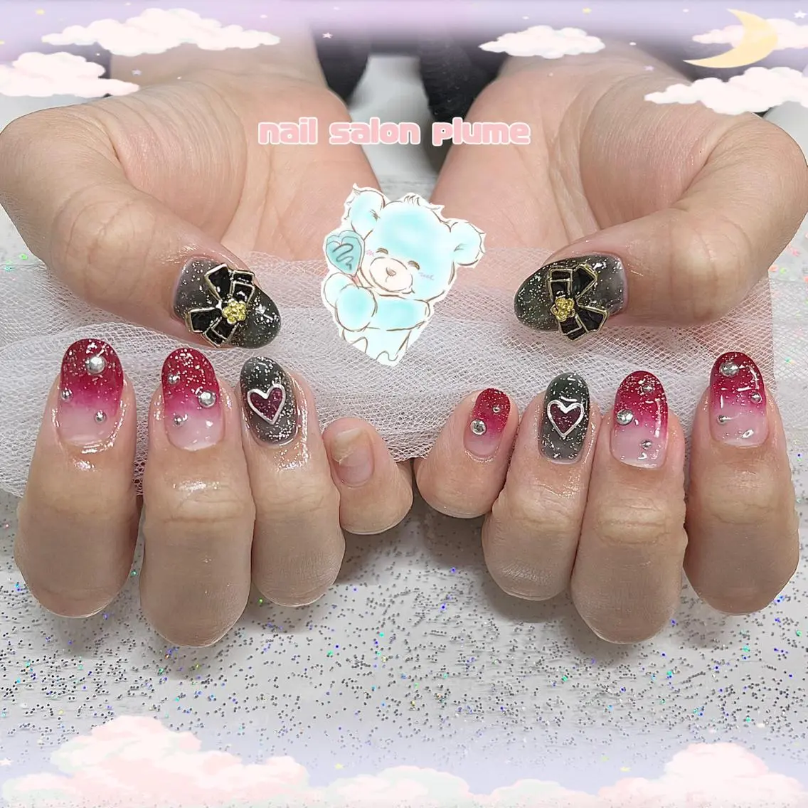 ネイル ハンドネイル plume nail ☆韓国ネイルのネイルデザイン