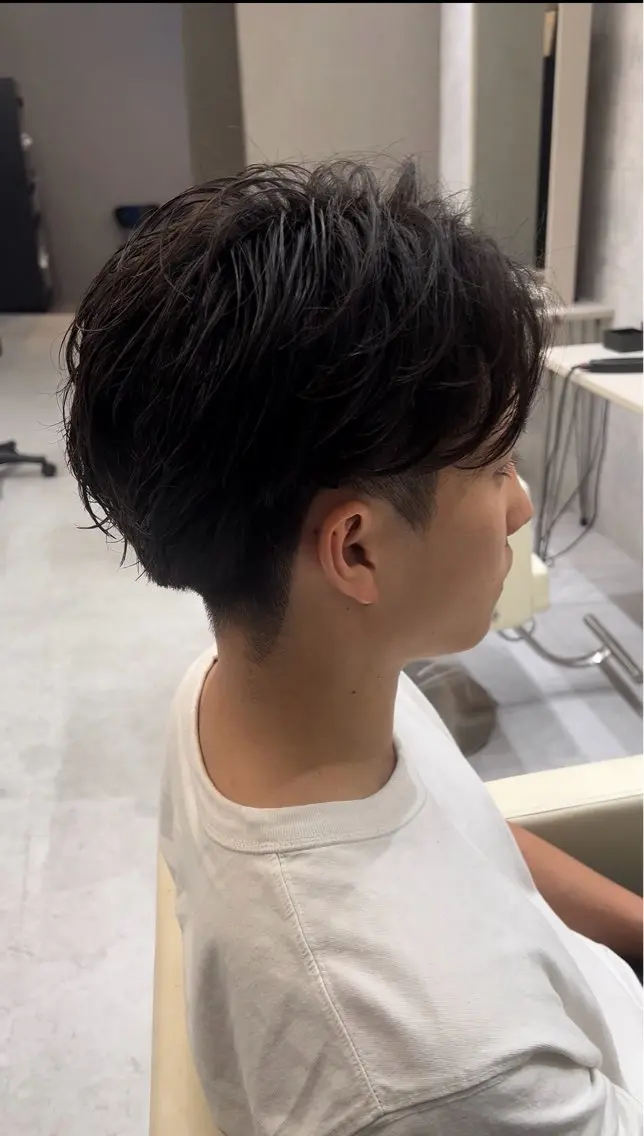 ショート パーマ メンズ メンズパーマ メンズサロン リョウタのヘアスタイル