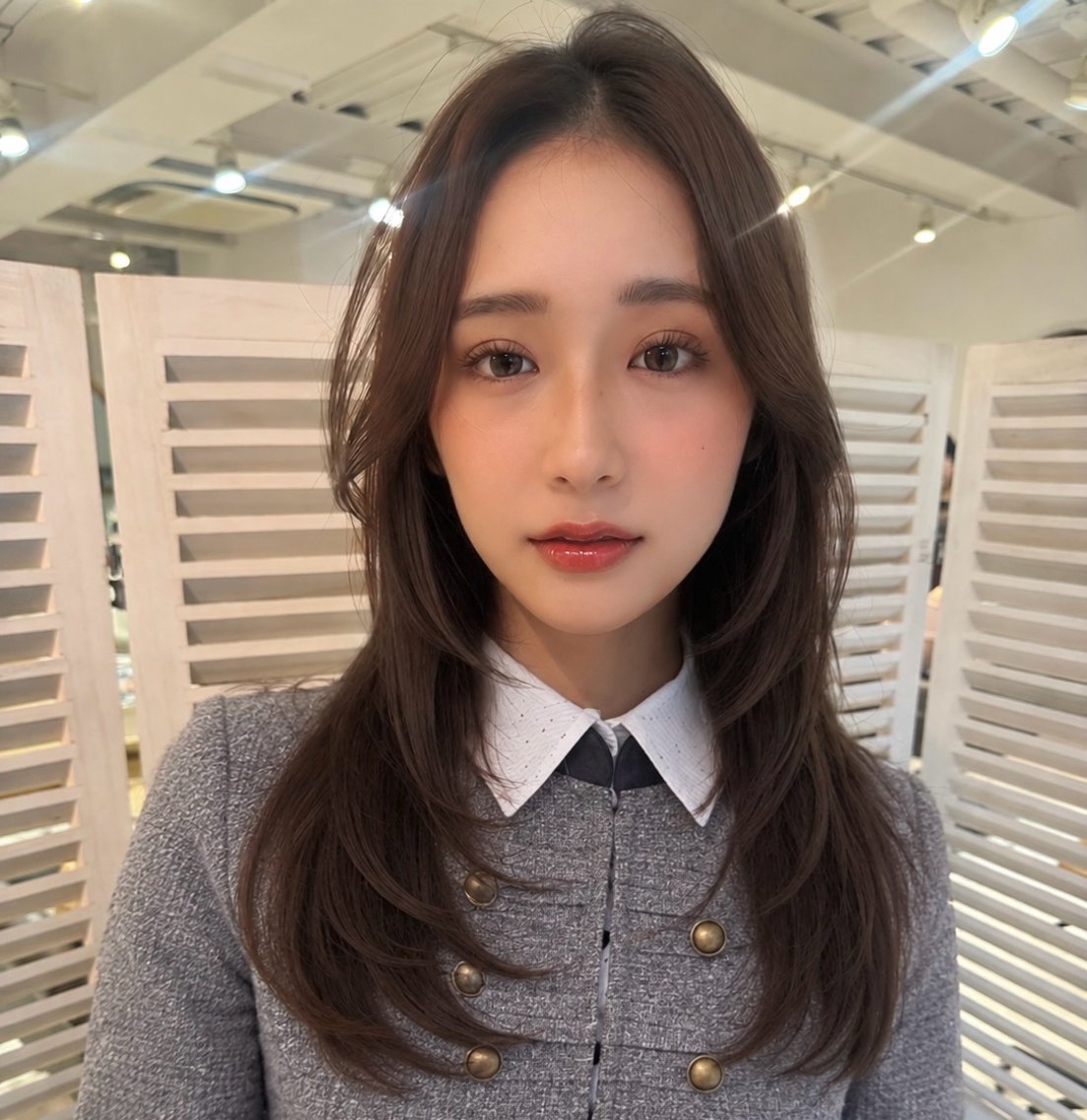 ロング カラー イルミナカラー レイヤーカット カット ヘアカラー トリートメント レイヤーカット/ 大人可愛い　中村美羅のヘアスタイル