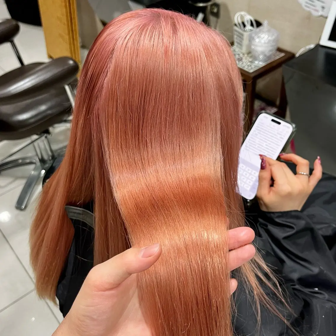 ロング 艶髪ブリーチカラー 💗manaka💗のヘアスタイル