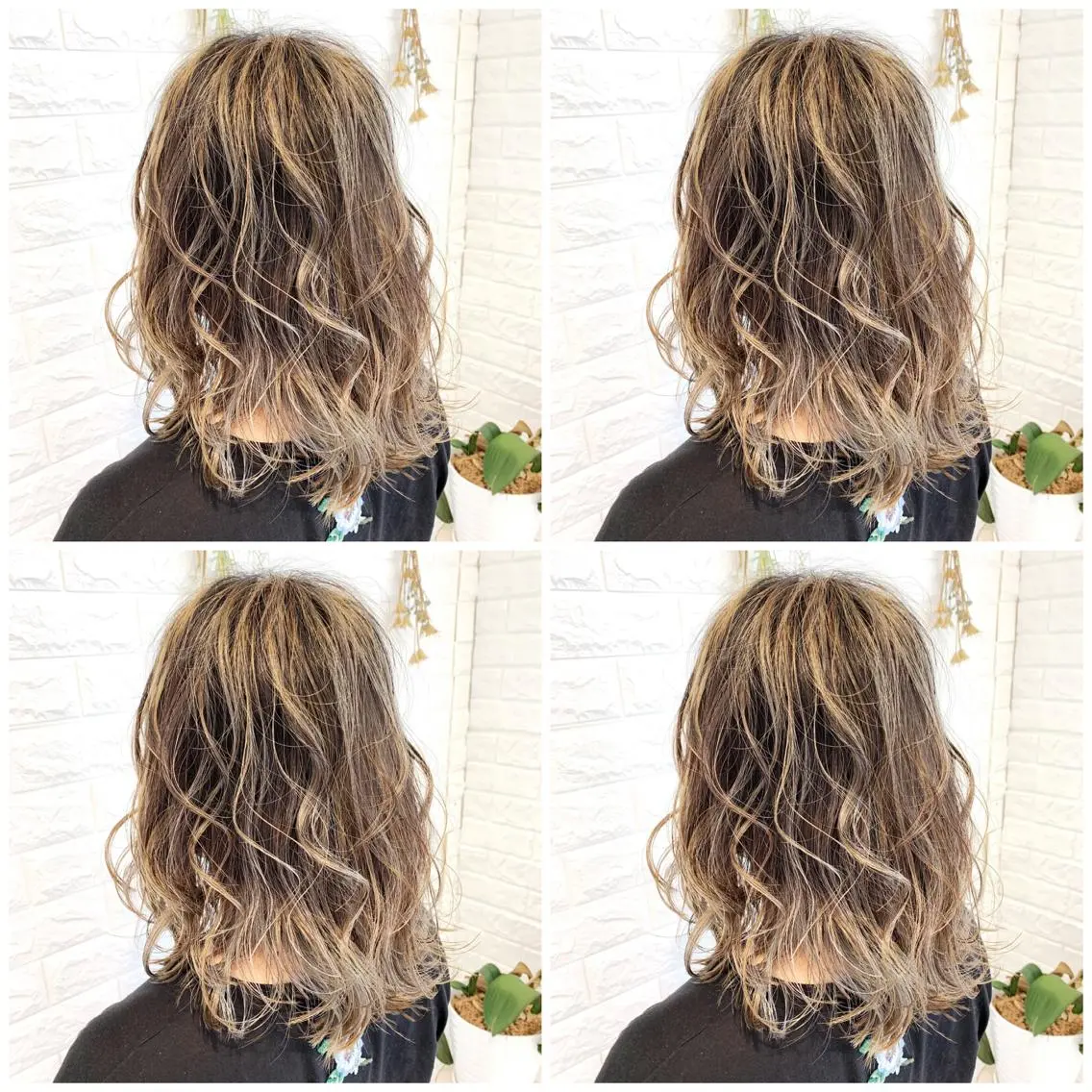 ロング カラー アッシュ バレイヤージュ グラデーションカラー レイヤーカット ヘアカラー ハイトーン/ブリーチ 山崎 悠次のヘアスタイル