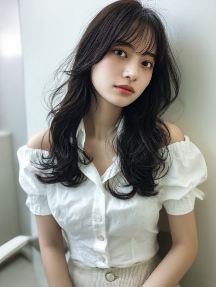 ロング パーマ カット パーマ ﾔﾏﾓﾄ ﾀｲｶﾞのヘアスタイル