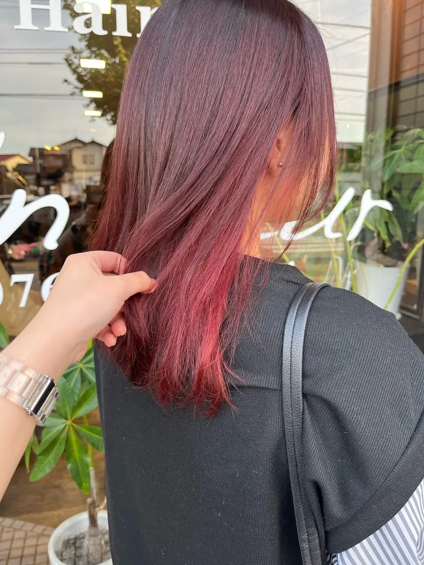 ミディアム 立野 希沙のヘアスタイル