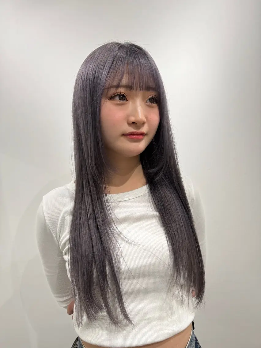 ロング ヘアカラー 似合わせスタイル☁️ 堀内志茉🍀のヘアスタイル