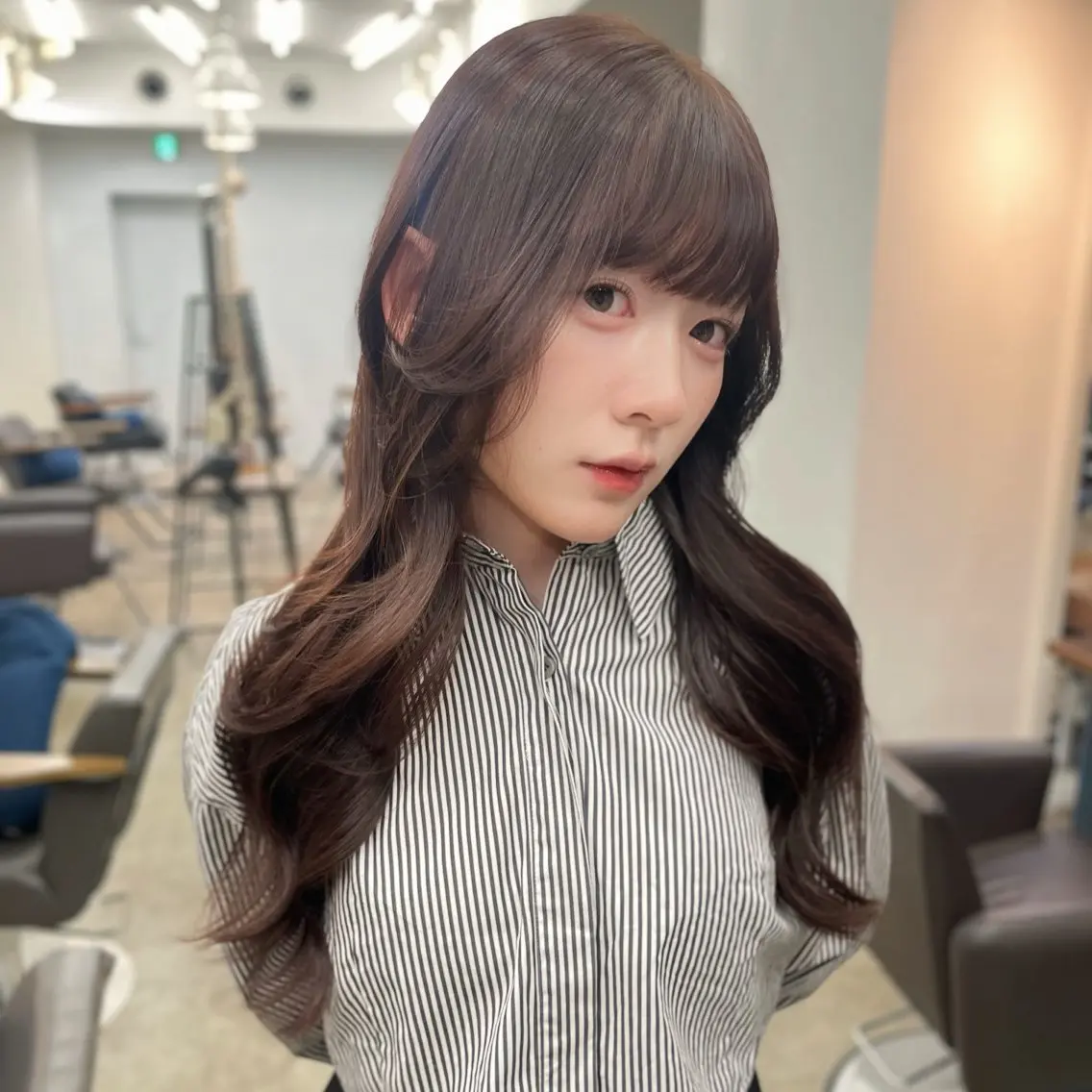 ロング カット ヘアカラー トリートメント レイヤー/デジパ SAKIのヘアスタイル