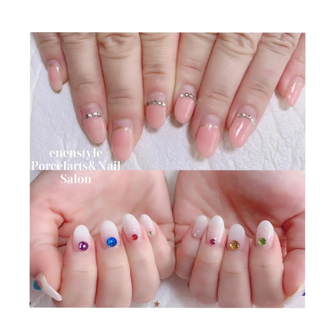 ミディアム ネイル ジェルネイル ニュアンスネイル オフィスネイル ワンカラーネイル パラジェル ハンドネイル 🐾enen style 🐾のネイルデザイン