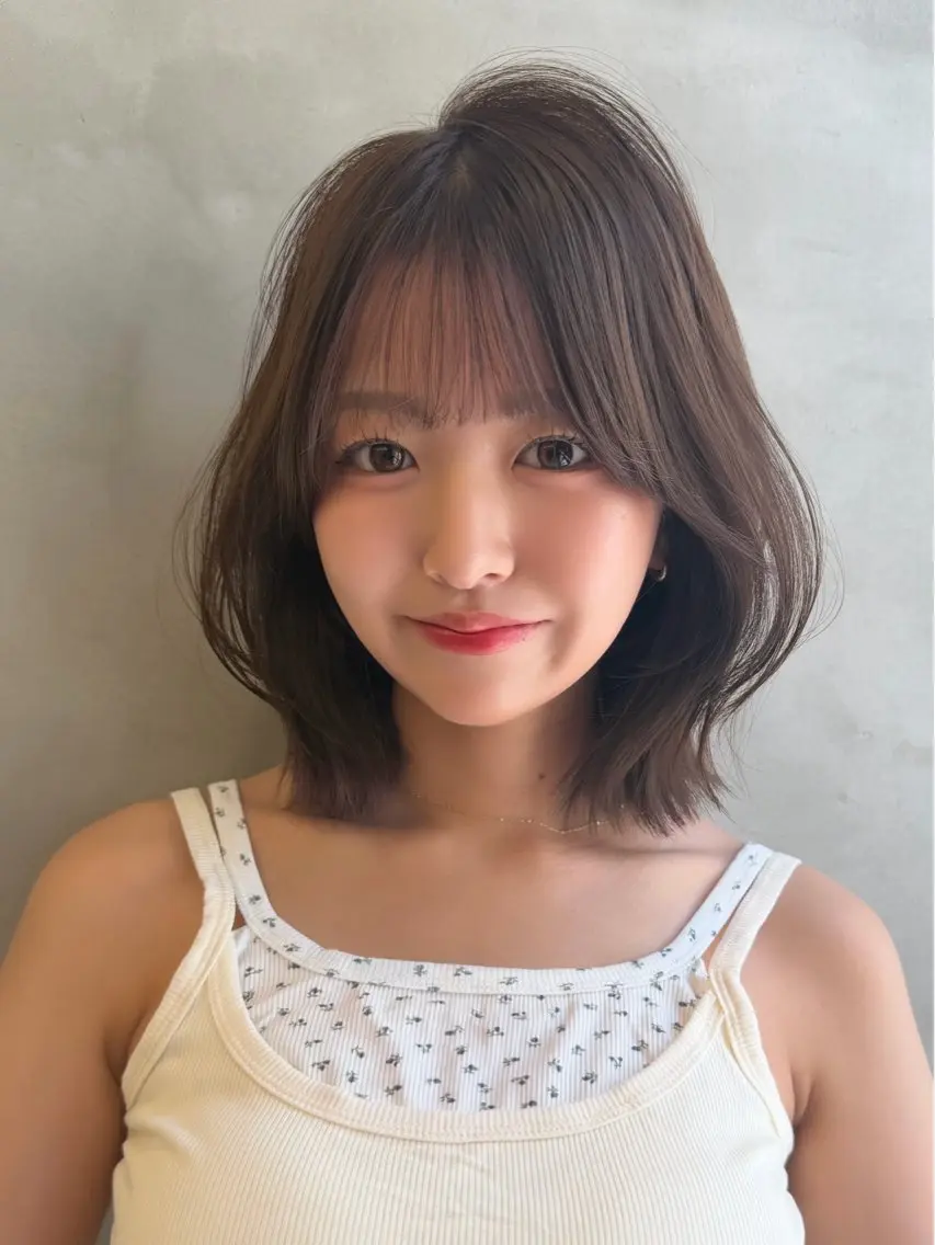 ミディアム カラー カット ヘアカラー トリートメント 🍀小川大輔🍀 ボブ/ブリーチ🥇のヘアスタイル
