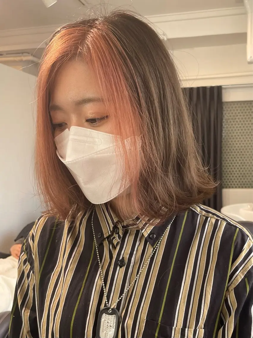 ミディアム カラー インナーカラー 髪のお医者さん南船場 ARCHEゆうまのヘアスタイル