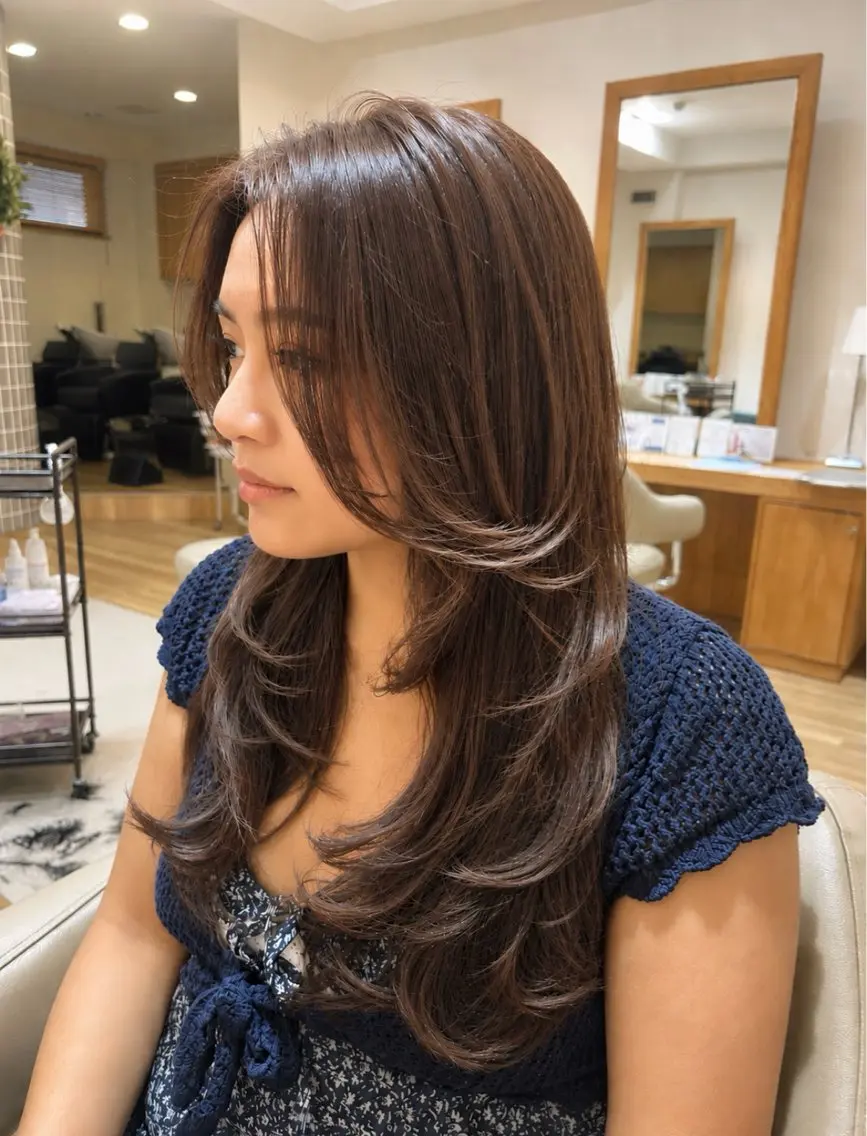 ロング 内田 めいのヘアスタイル