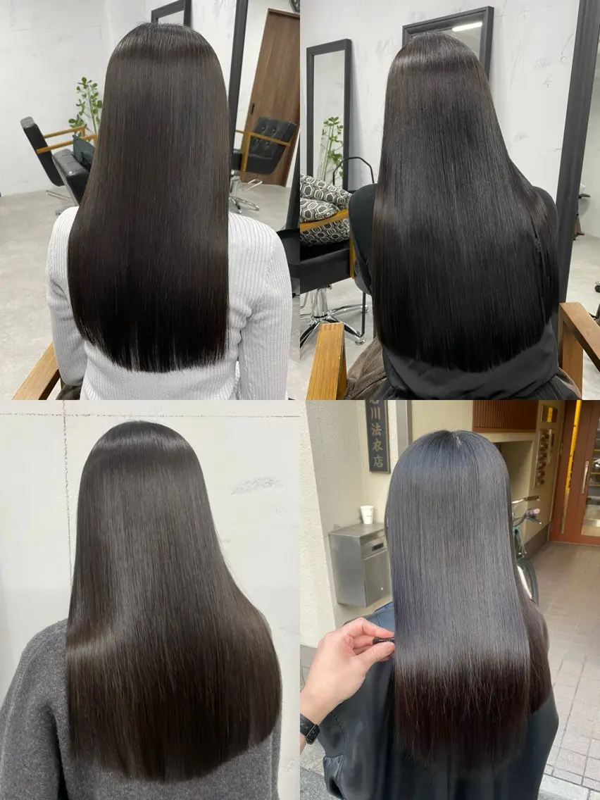 ロング カット ヘアカラー トリートメント マツダ レンのヘアスタイル