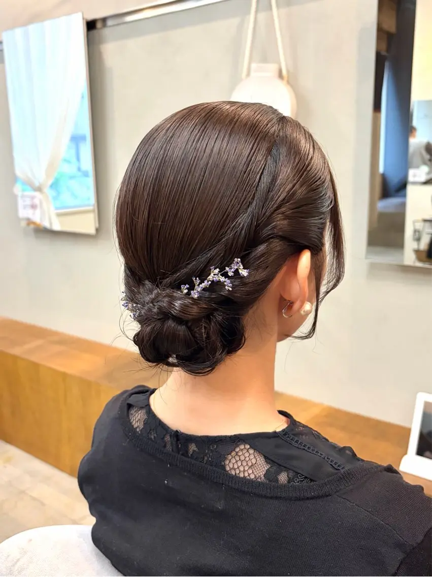 ヘアアレンジ ヘアセット 🌼花屋併設🌼 木下奈々望のヘアスタイル