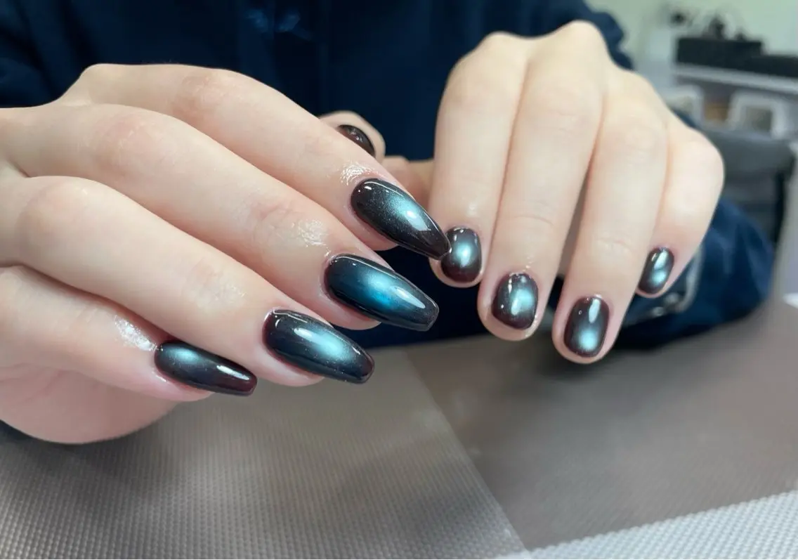 ネイル フレンチネイル ガーリー ハート キラキラネイル 韓国ネイル 中野駅から2分 MEO NAILのネイルデザイン