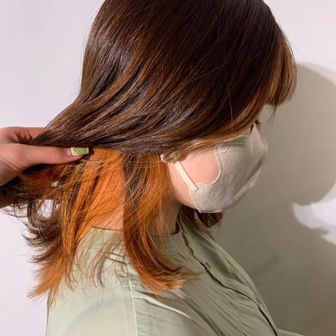 ミディアム カラー ヘアアレンジ ミディアムパーマ バレイヤージュ ブリーチ ケアブリーチ ダブルカラー カット ヘアカラー トリートメント Luana / 公式 / 大通のヘアスタイル