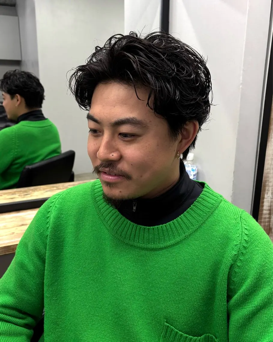 ショート パーマ メンズ カット パーマ 💈メンズ特化💈 テッペイのヘアスタイル