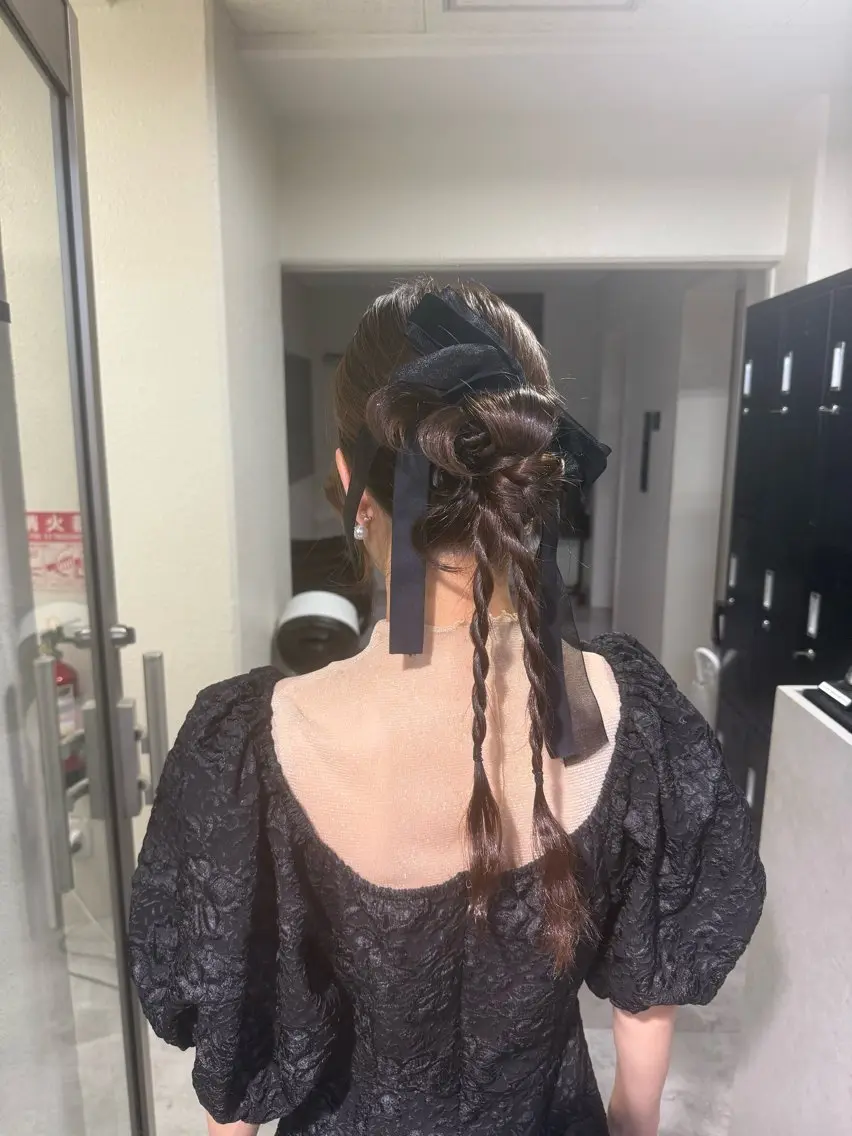セミロング ヘアセット NANOHA エクステ・ヘアセットのヘアスタイル