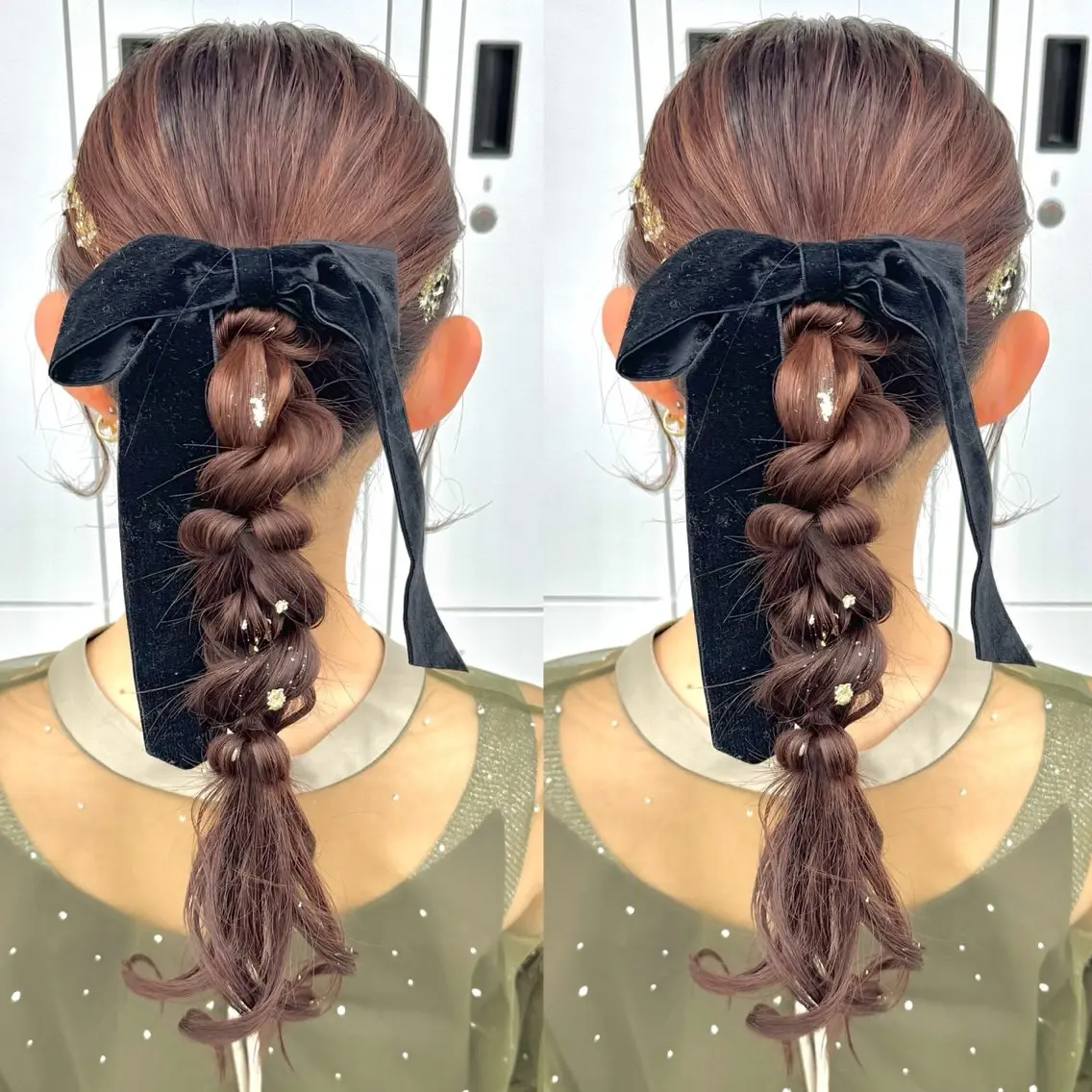 ロング ヘアアレンジ ヘアセット ヘアメ🎀推しカラー 🥣横浜/しほ🧸のヘアスタイル