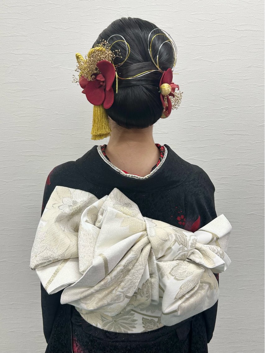 ヘアアレンジ 成人式 ヘアセット YUMEYAKATA 五条店のヘアスタイル