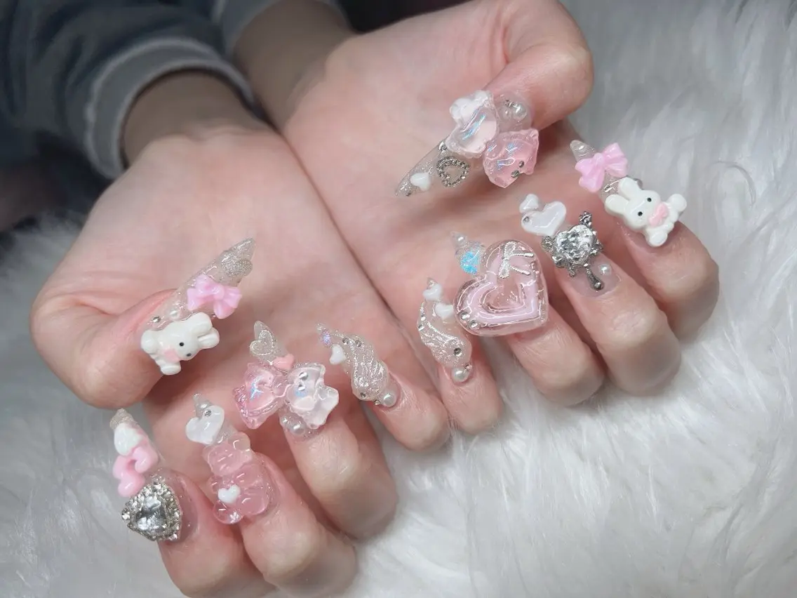 ネイル ハンドネイル Lee Nails チップ長さだし専門店のネイルデザイン