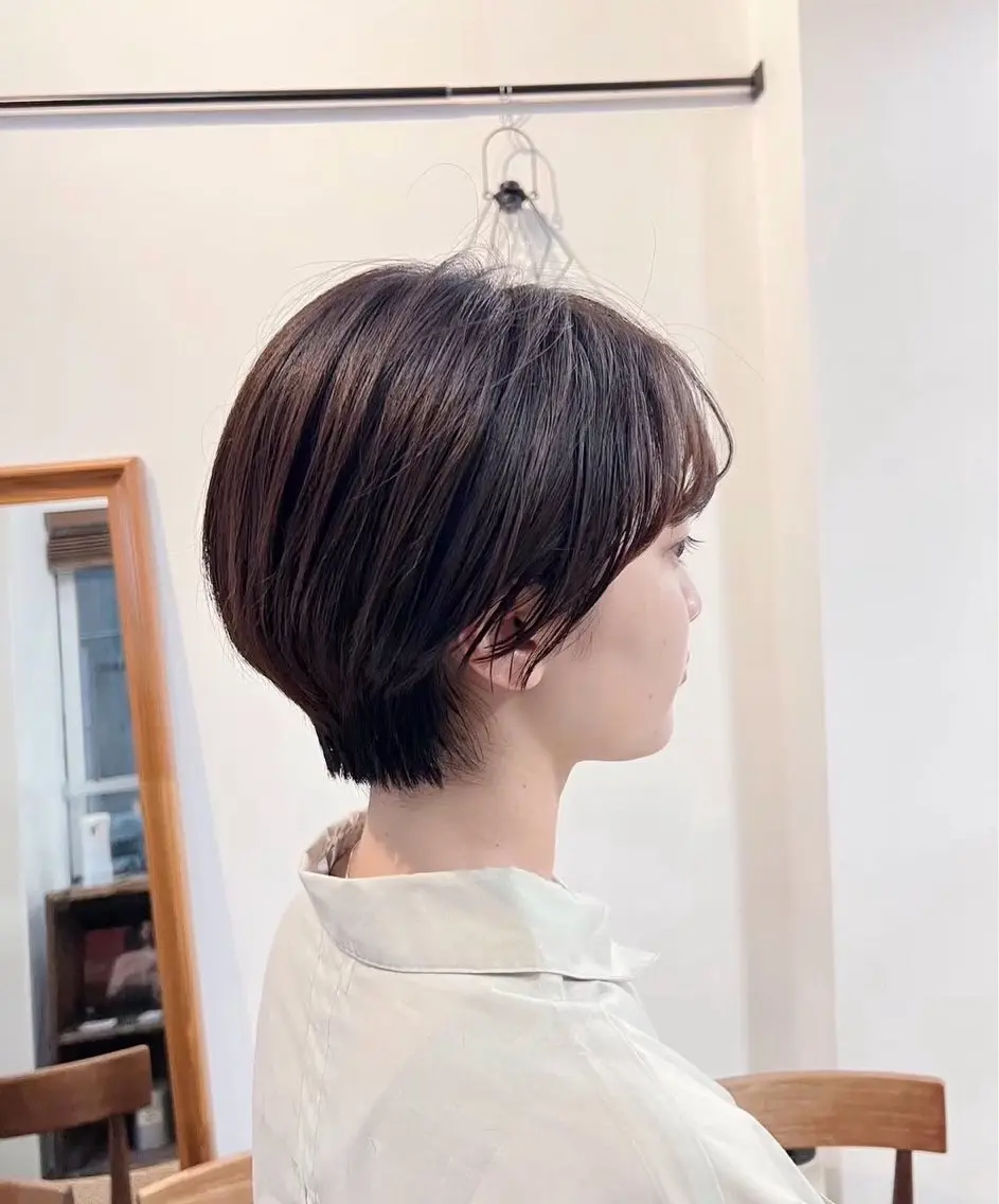 🌟ショートボブヘアカット【ショートボブ/丸みショート/ハンサムショート/前下がり/前髪顔周りカット】の写真