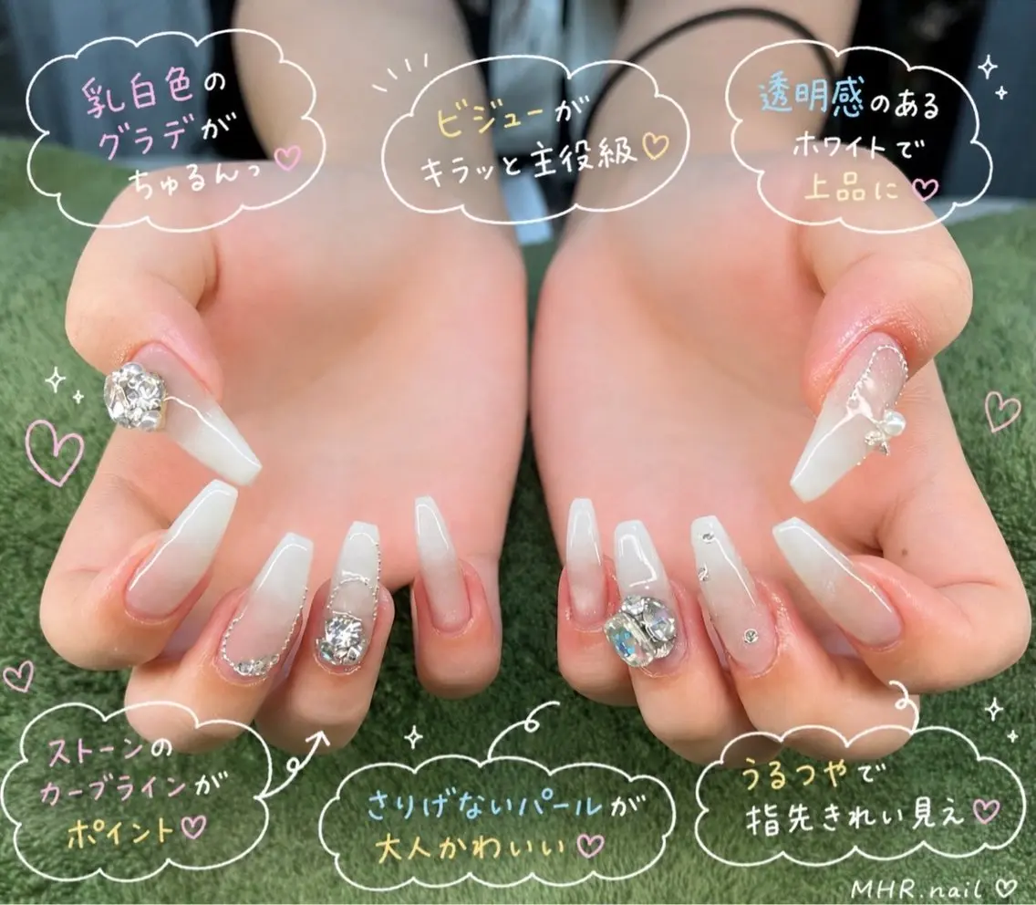 ネイル ハンドネイル フットネイル MHR nailのネイルデザイン