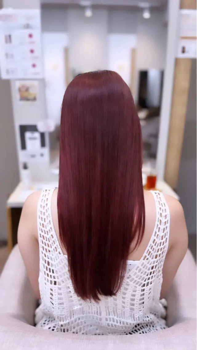 ロング カラー ブラウンカラー ピンクカラー ピンクブラウン ヘアカラー Yuu/ ヘアスパノッシュ藤崎のヘアスタイル