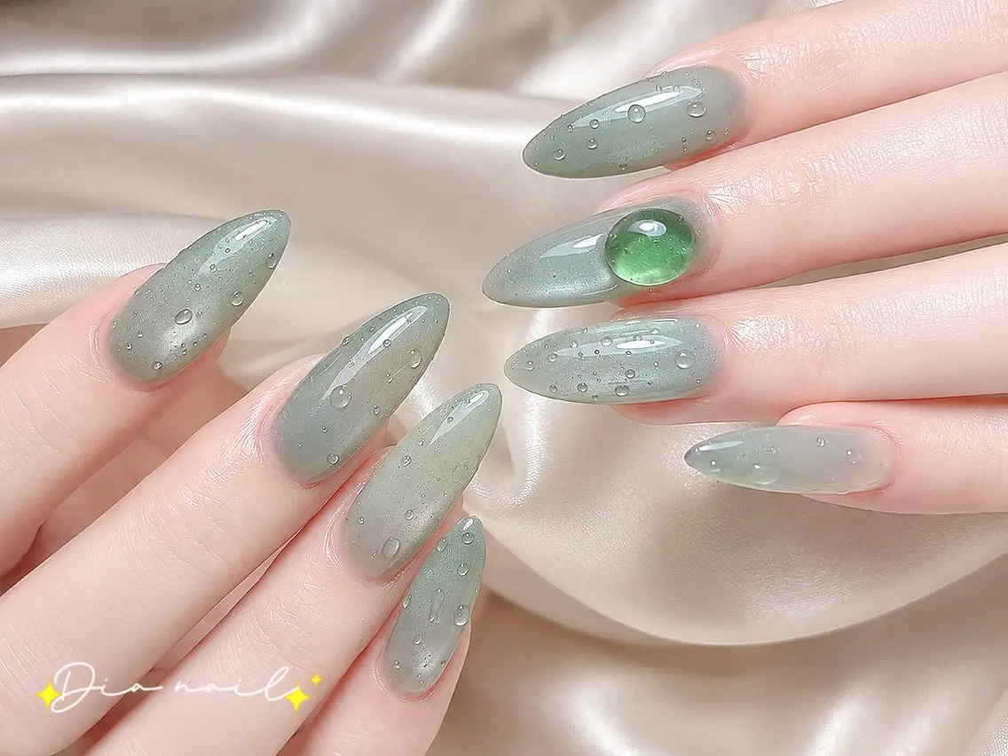 ネイル フットネイル 韓国ネイル レース マグネットネイル ニュアンスネイル ハンドネイル Dia nail サロンのネイルデザイン