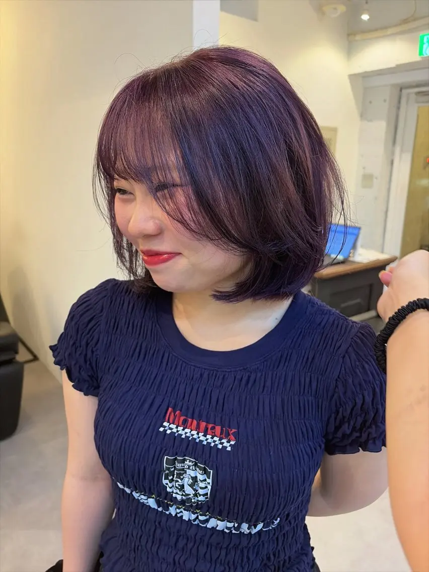 ショート カラー ブリーチ デザインカラー ダブルカラー ハイトーンカラー ブリーチなしカラー 綺星 ハイトーン/デザインのヘアスタイル
