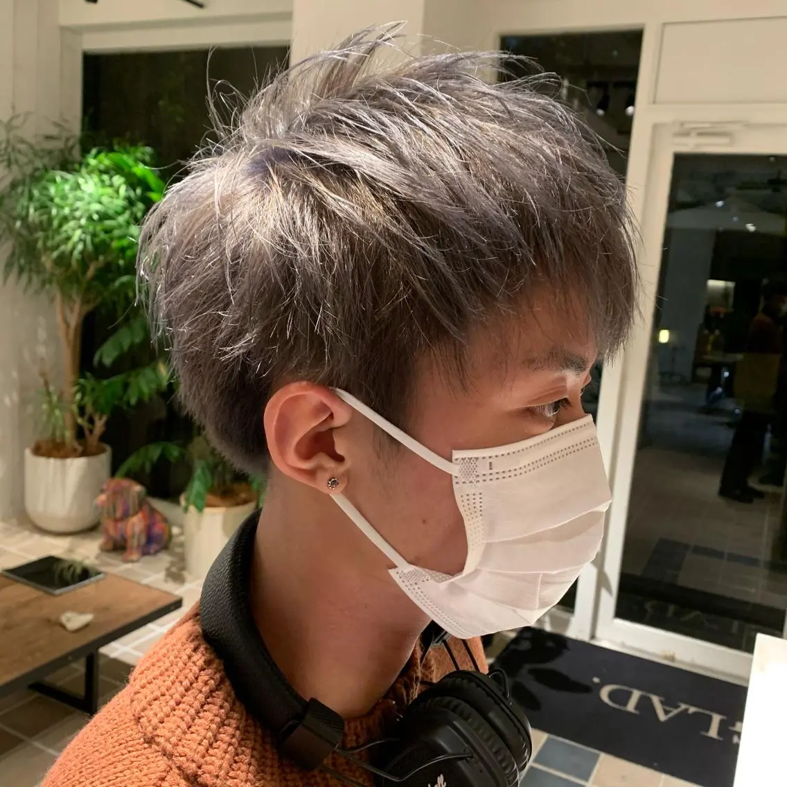 ショート カラー メンズ メンズブリーチ ブリーチ 【ロングウルフカット 姫カット】伊藤裕哉のヘアスタイル