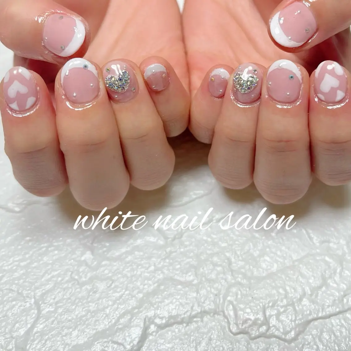 ネイル ラメ(グリッター) ハンドネイル white nail salonのネイルデザイン