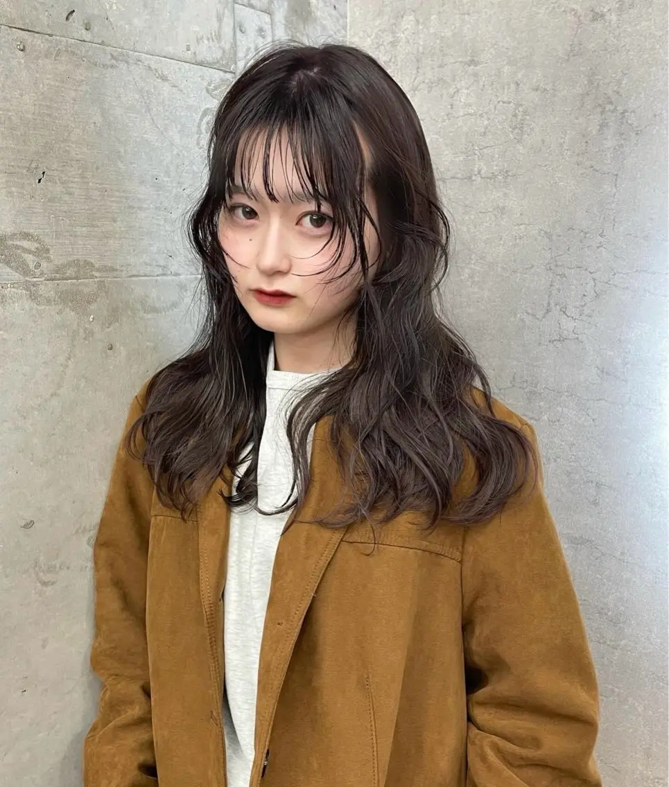 ミディアム カラー ベージュカラー ブリーチ ブラウンカラー ナチュラルブラウン ブリーチなしカラー ブリーチ/ベージュ 💕/momoaのヘアスタイル