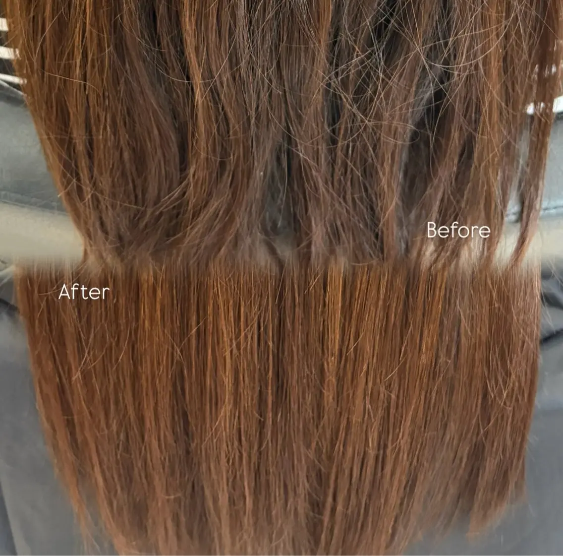 ロング 縮毛矯正 牧野 未来のヘアスタイル