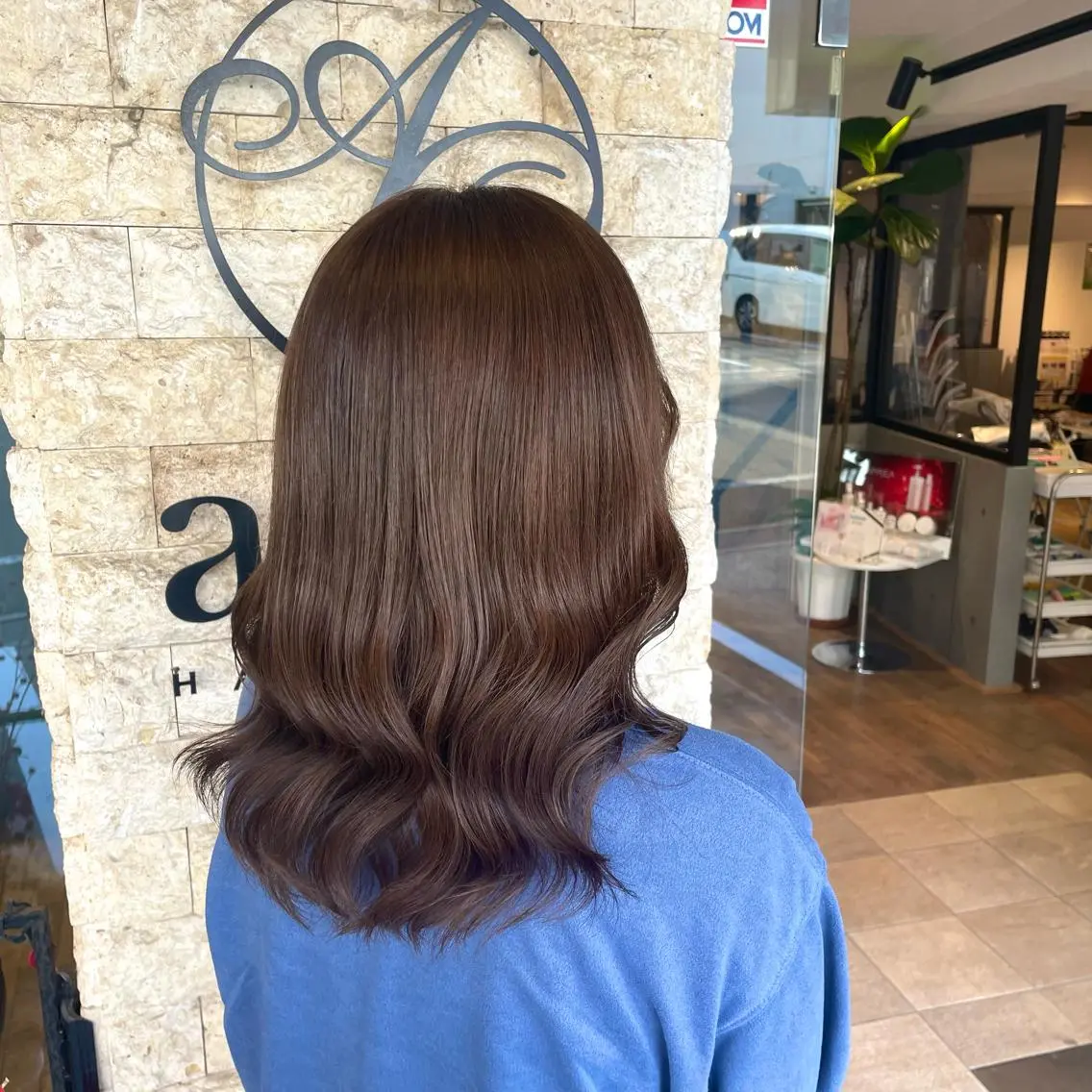 セミロング アクストスタイル川勝 しずかのヘアスタイル