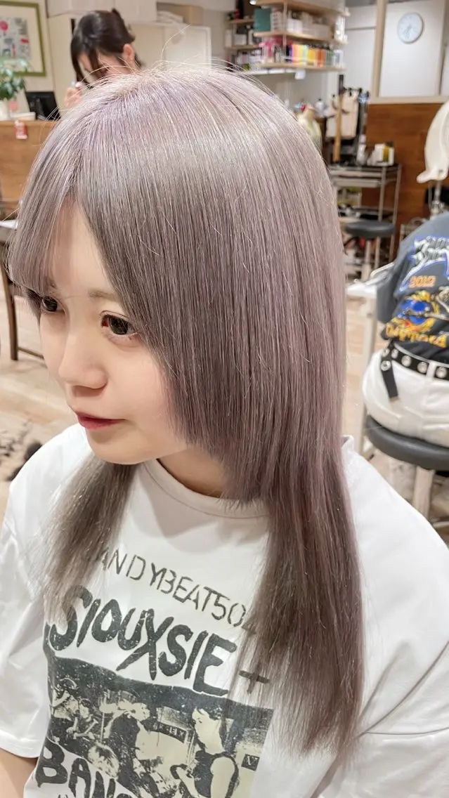 ロング カラー コトミ【メンズ】 【曲がる縮毛矯正】のヘアスタイル