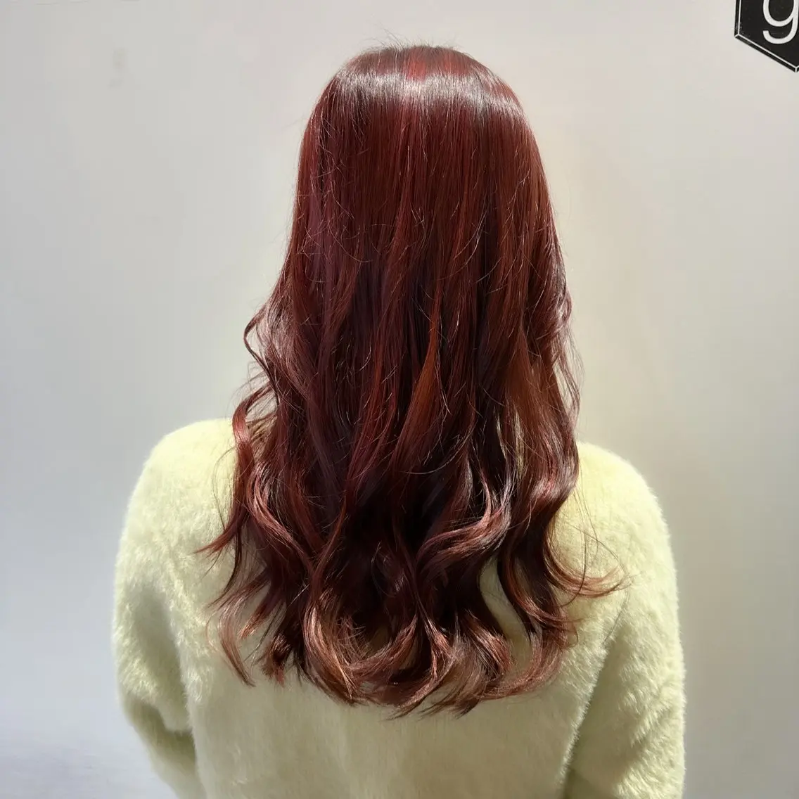 ロング カラー カット ヘアカラー いまじゅく あおいのヘアスタイル