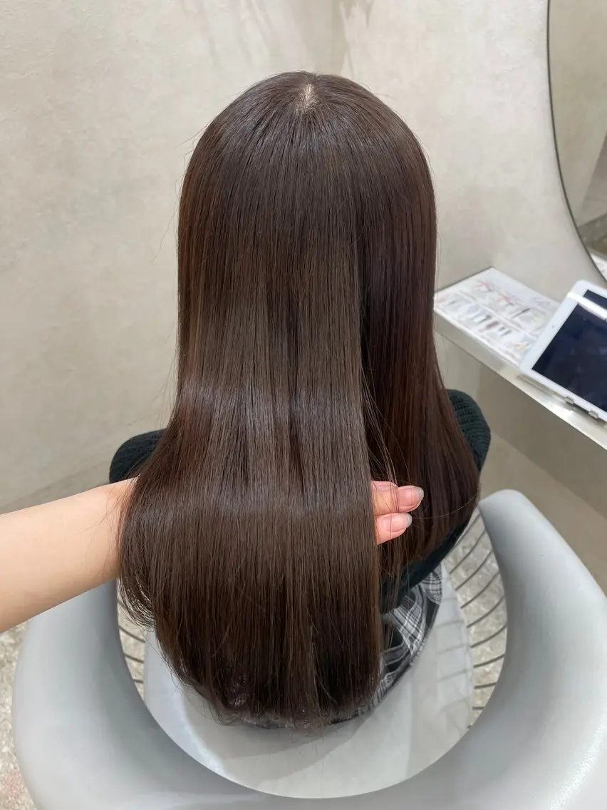 ロング カラー ヘアカラー Hisa🤍新宿/髪 質改善🫧艶カラーのヘアスタイル