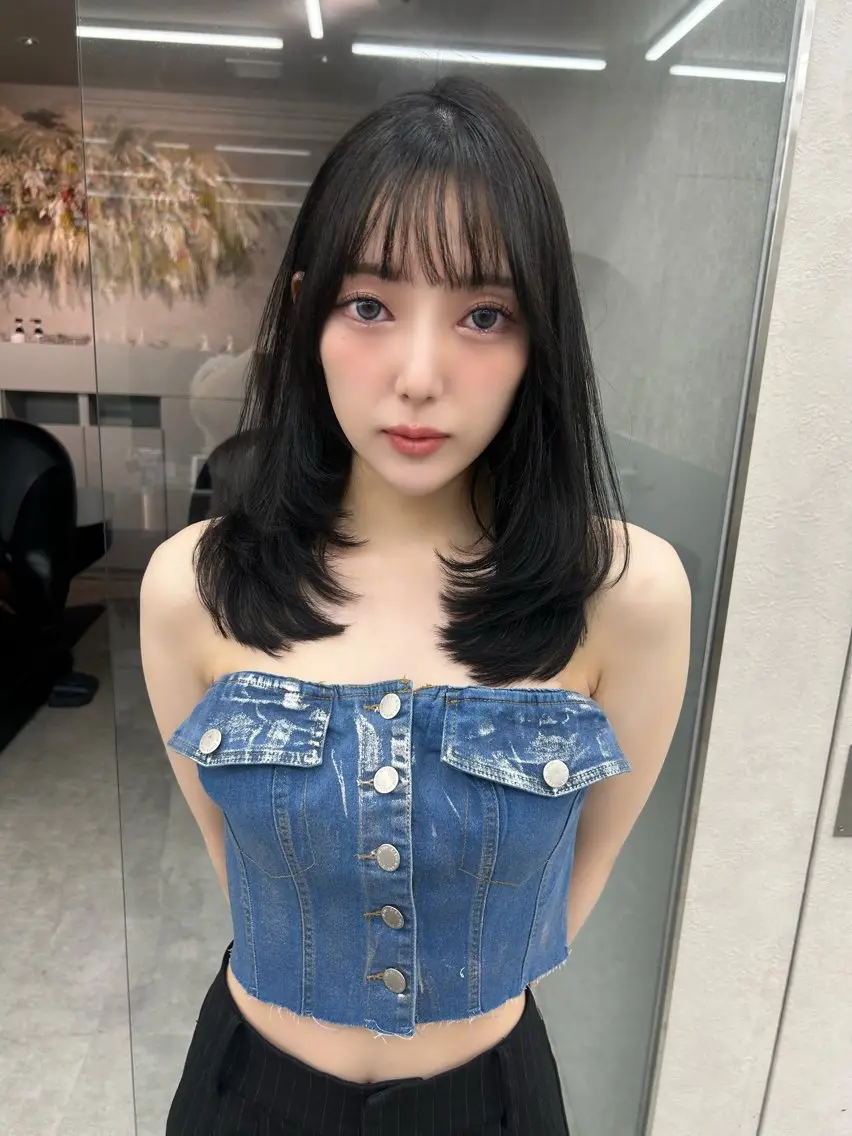 カット✂️＋髪質改善3stp🫧/ロング／ミディアム/顔まわり/韓国ヘア／トリートメント/髪質改善の写真