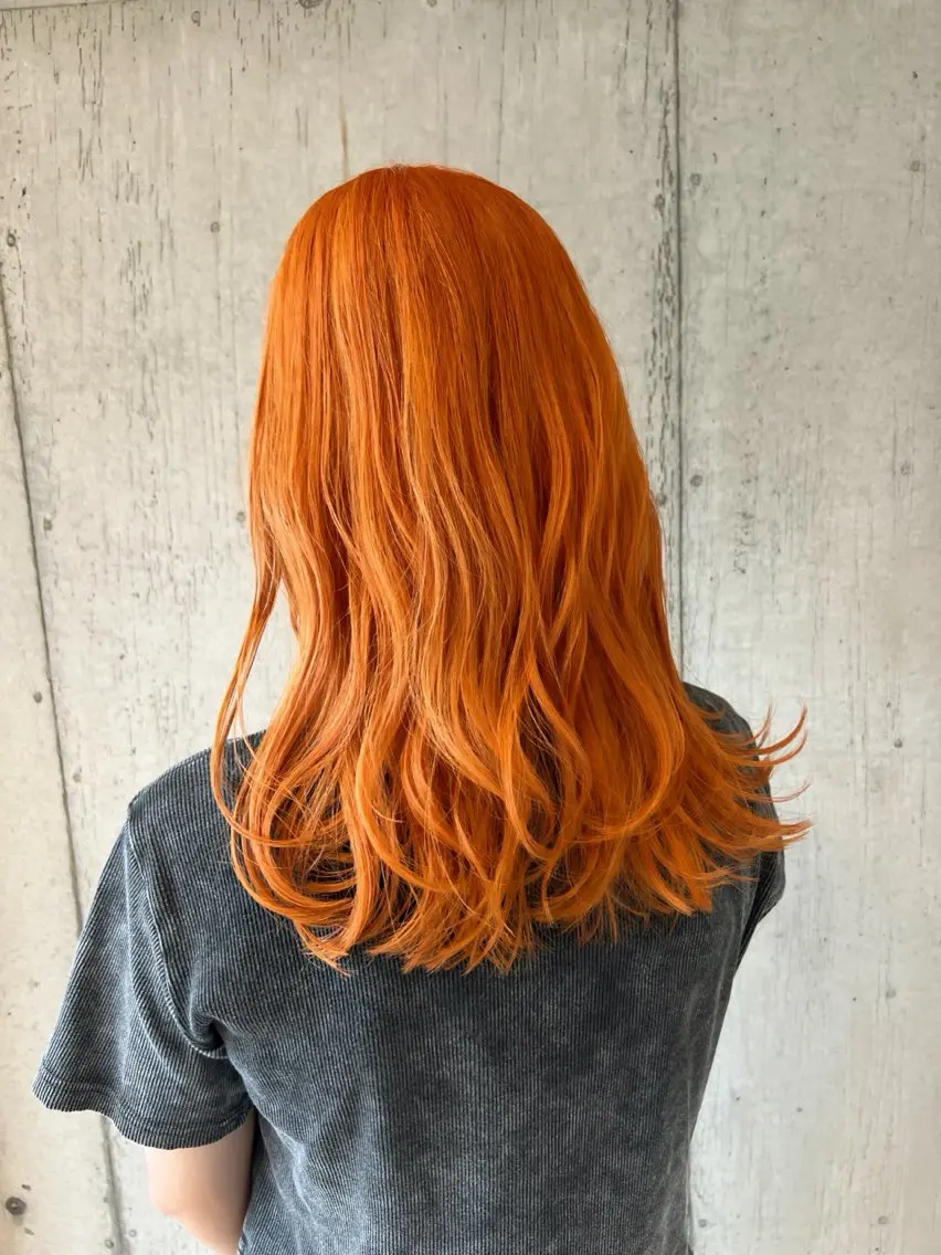 ロング カラー カット ヘアカラー トリートメント ヘッドスパ 柔め透明感血色カラー 暖色/レイヤー/ゆいのヘアスタイル
