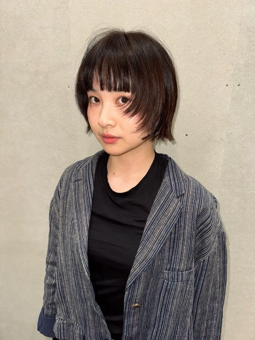 ショート カラー カット ヘアカラー トリートメント センスをお届けします 大谷将生infpのヘアスタイル