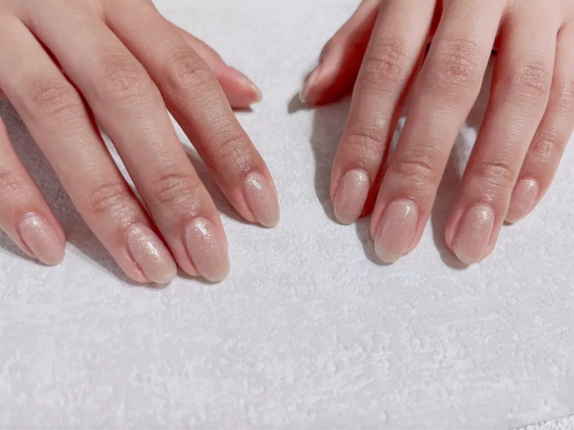 ネイル ジェルネイル 韓国ネイル ラメ(グリッター) メンズネイル パラジェル kiki nail たまプラーザのネイルデザイン