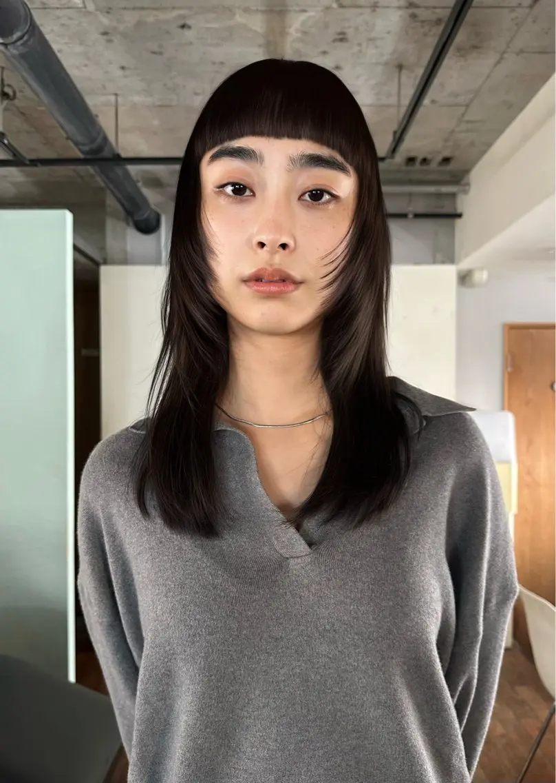 セミロング 梶原 蔵人のヘアスタイル