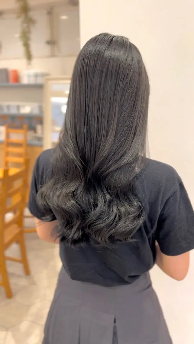 ロング カラー カット ヘアカラー トリートメント 韓国風・ブリーチなし ・あり後藤 一斗店長のヘアスタイル