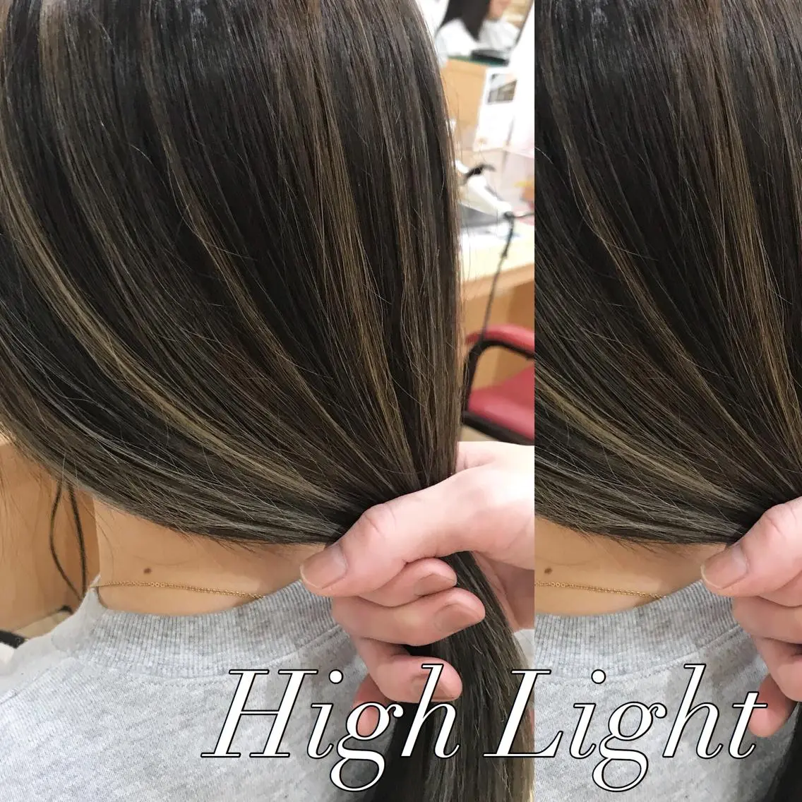 ミディアム カラー ✨艶ブリーチカラー ✨四ノ宮裕己のヘアスタイル