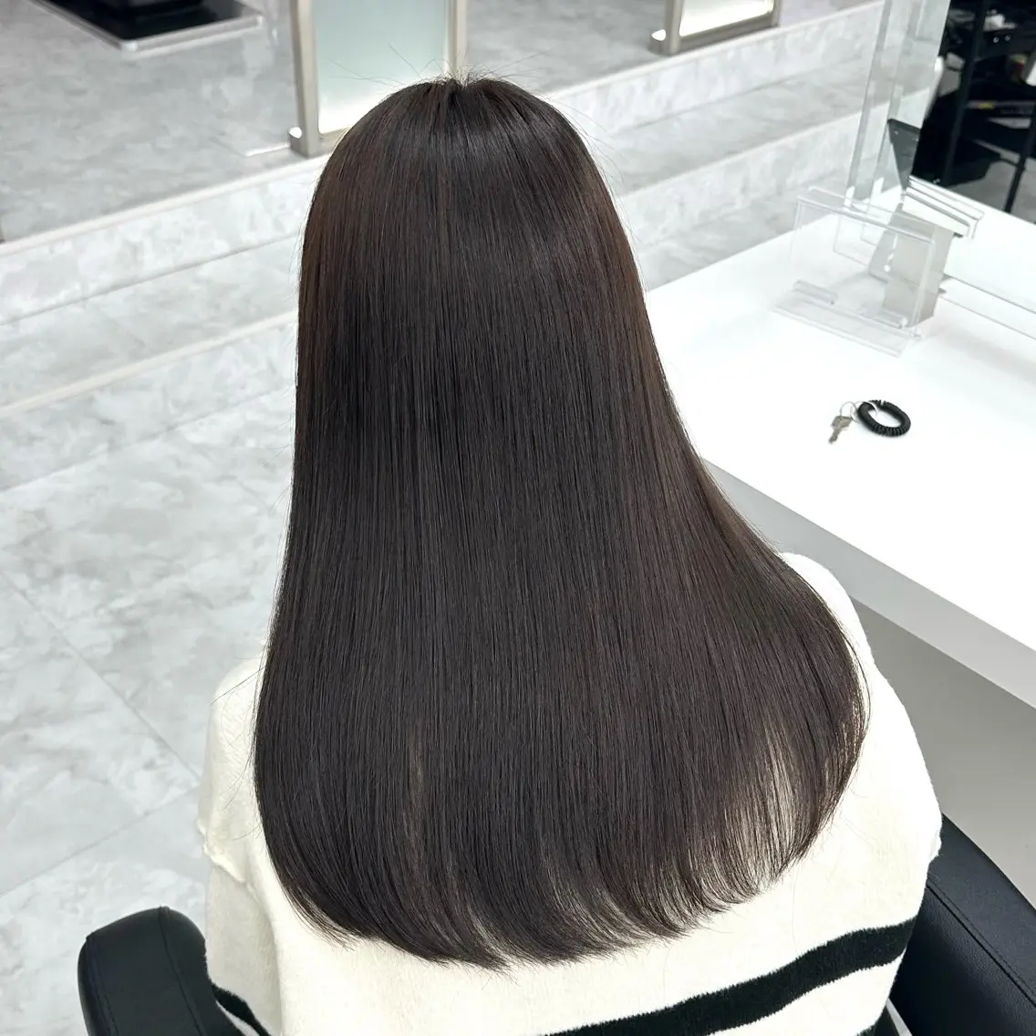 ロング カラー カット ヘアカラー トリートメント ヘッドスパ ヘアセット 似合わせstyle ❤︎misaki❤︎のヘアスタイル