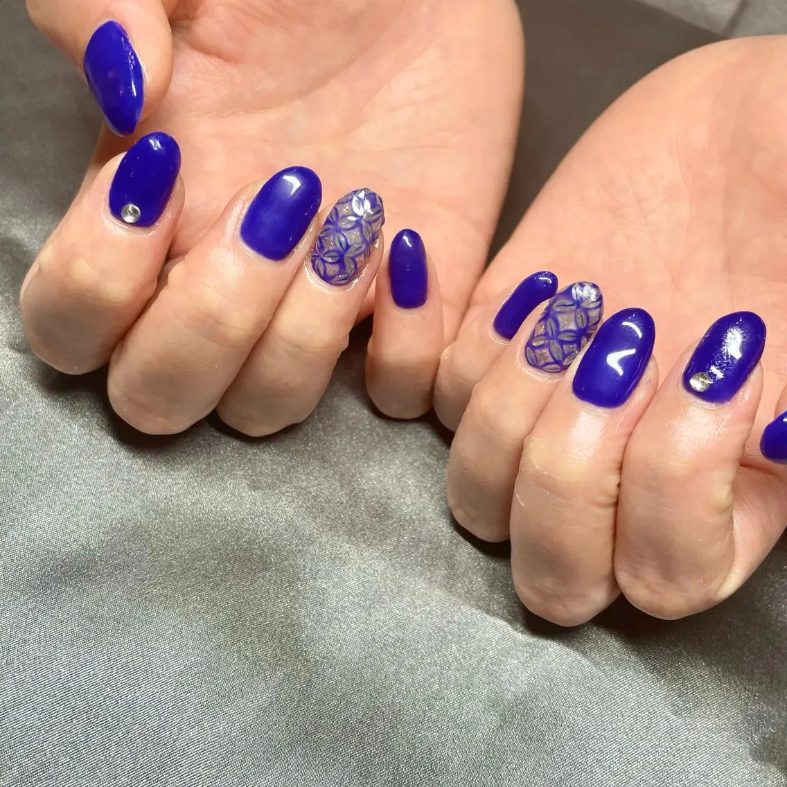 ミディアム カラー パーマ ヘアアレンジ メンズ キッズ ネイル マツエク・マツパ アイブロウ el. by Aoのネイルデザイン