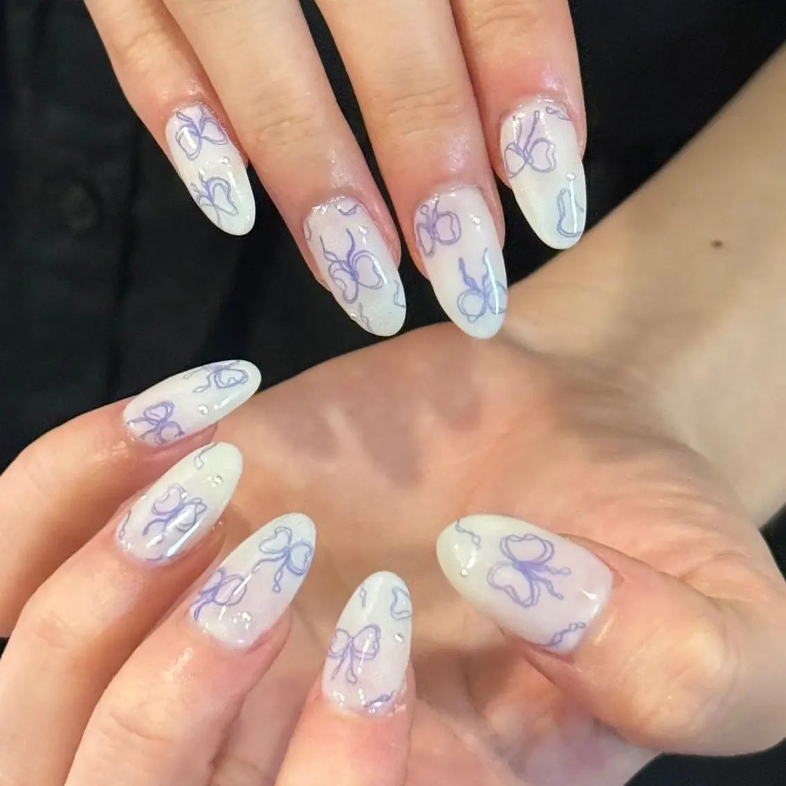 ネイル リボン WOLTOKYO渋谷 /kahoのネイルデザイン